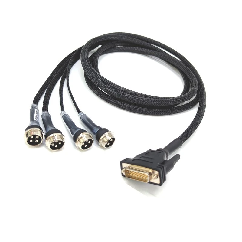 aviation plug to db15 extension cable